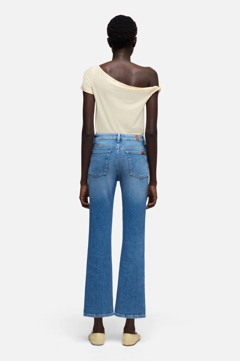 CROPPED BOOT in Slim Illusion Coastline