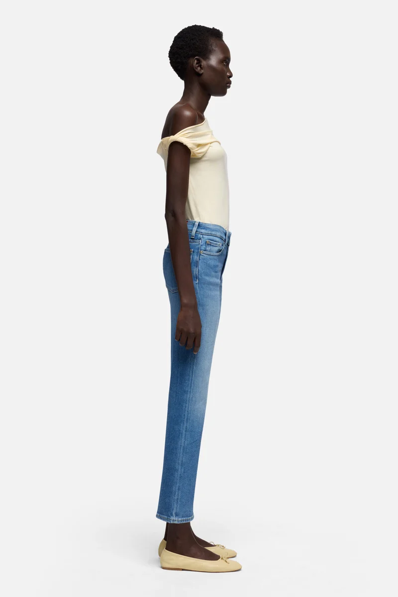 CROPPED BOOT in Slim Illusion Coastline