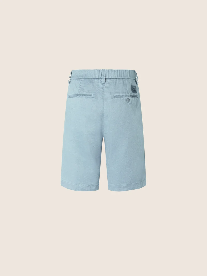 George – Bermudas in Cotton and Linen Stretch Gabardine