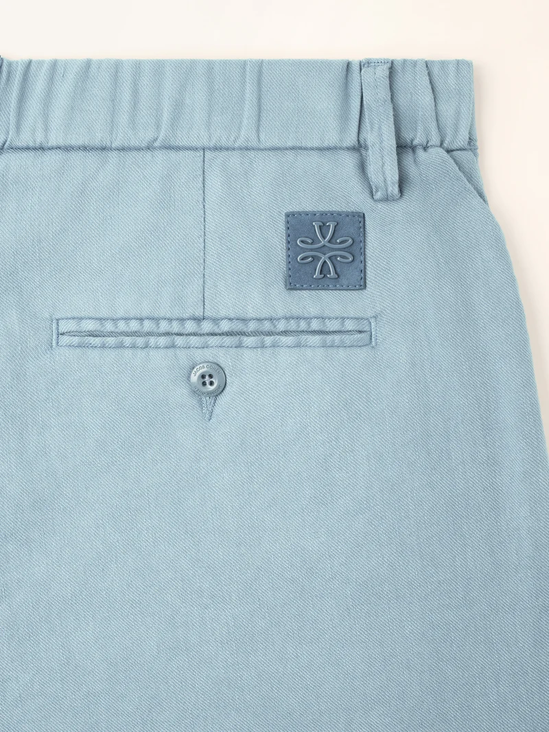George – Bermudas in Cotton and Linen Stretch Gabardine