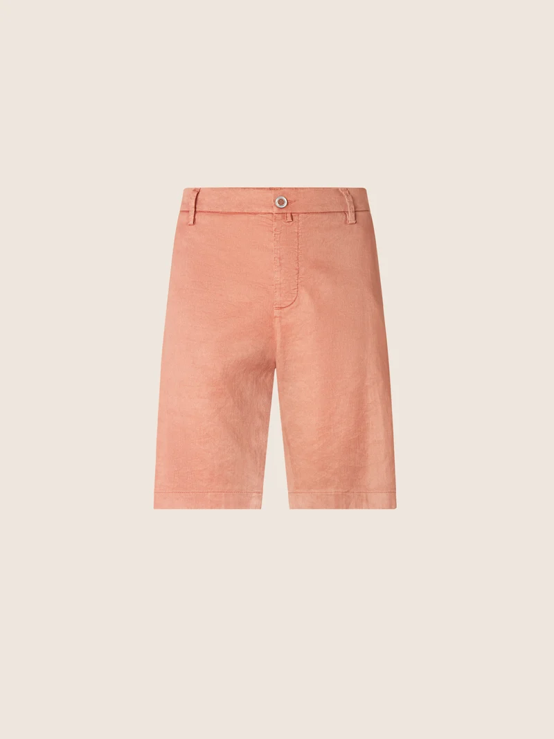 George – Bermudas in Cotton and Linen Stretch Gabardine