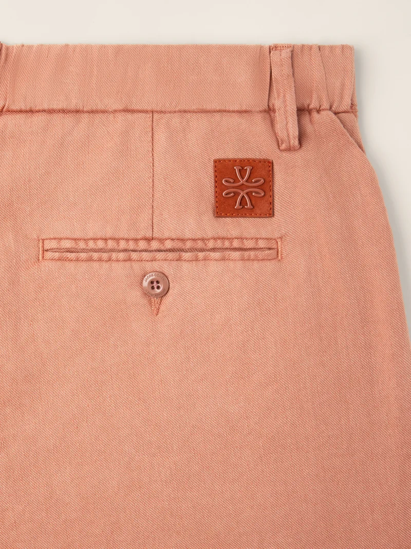 George – Bermudas in Cotton and Linen Stretch Gabardine