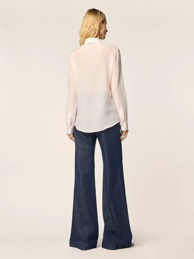 Cotton-Silk Muslin Shirt