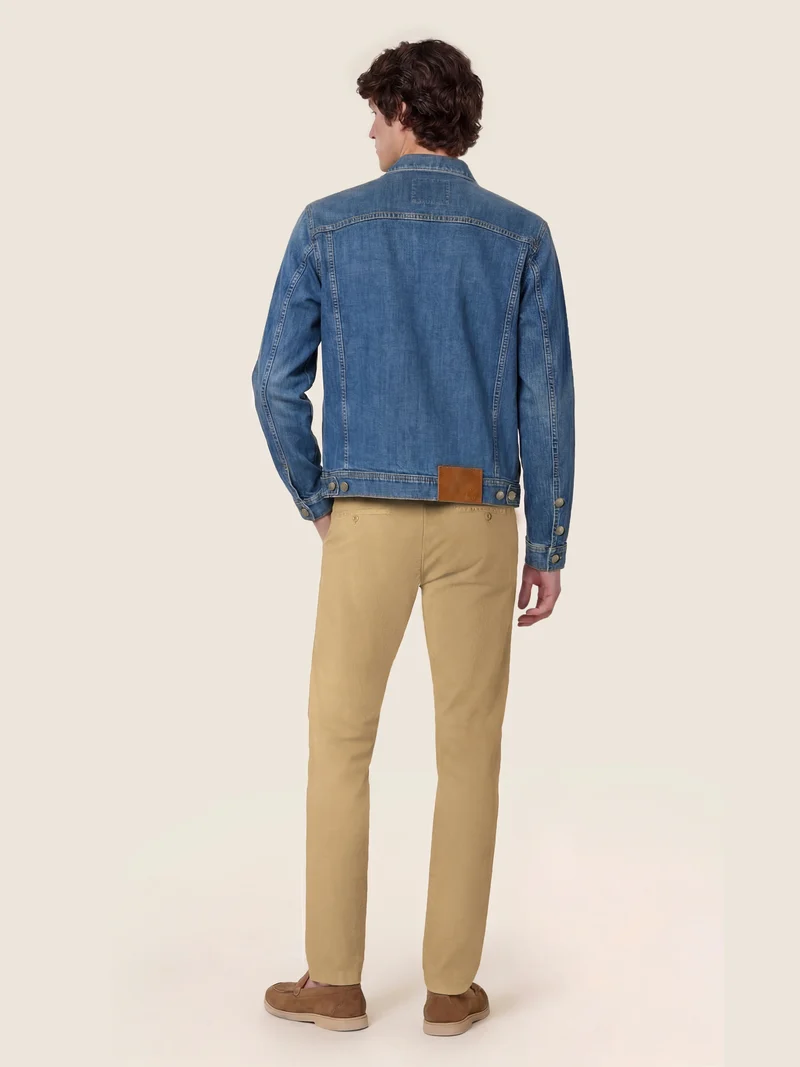 Bobby – Pants in Honeycomb Stretch Cotton