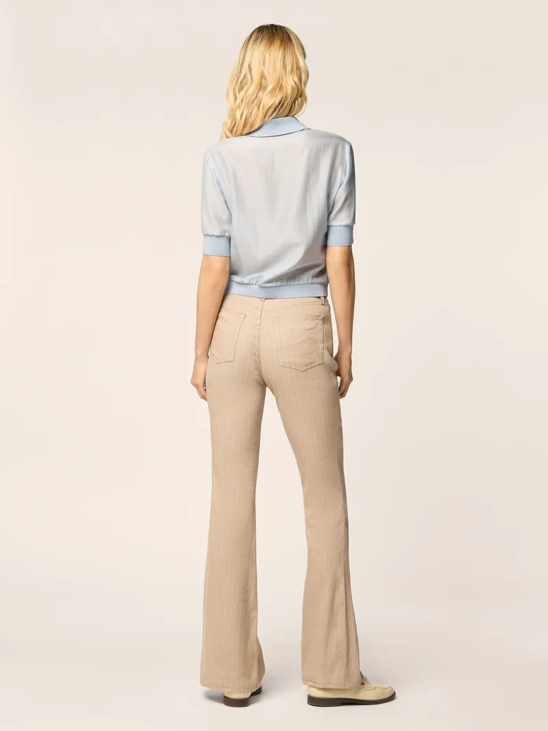 Wool and Silk Chiffon Polo