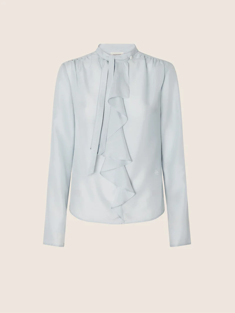 Wool and Silk Chiffon Blouse