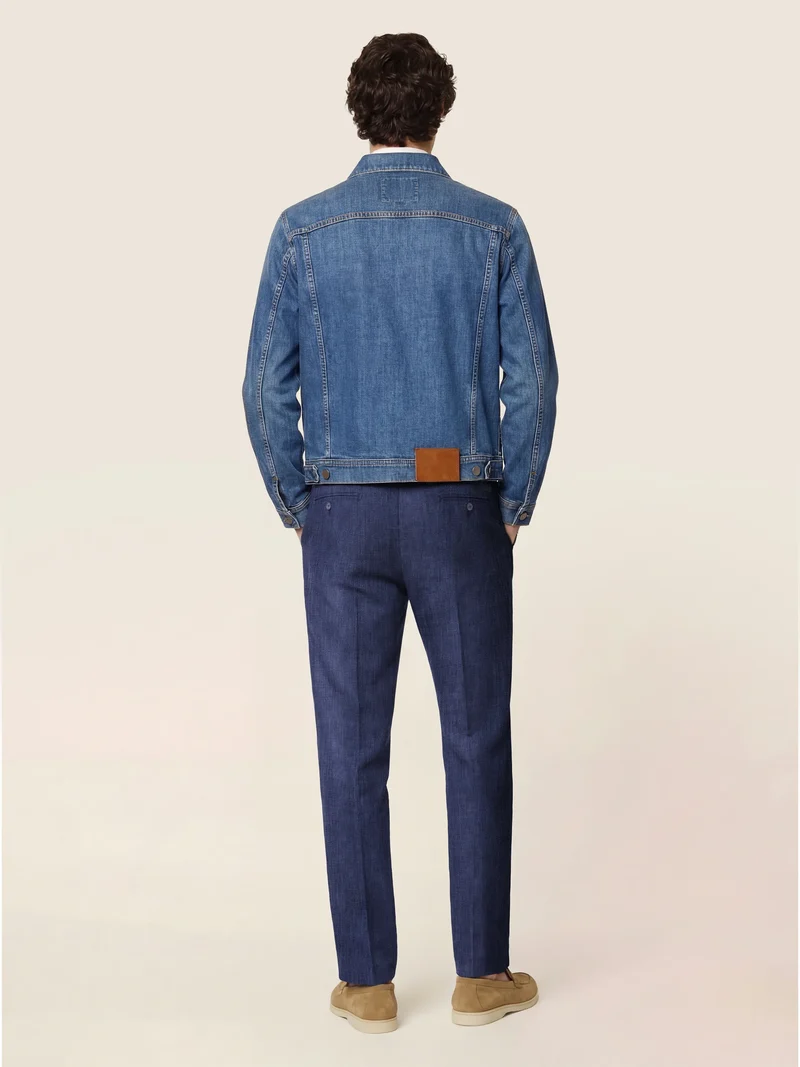 Oliver – Pants in Linen and Wool Batavia