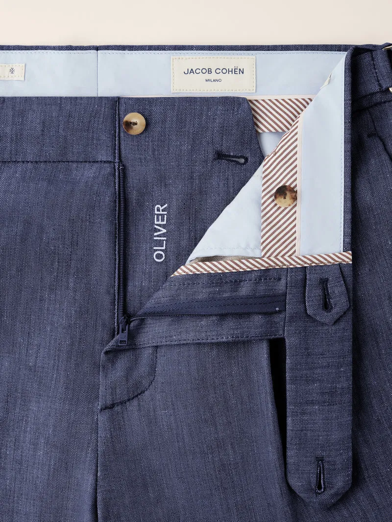 Oliver – Pants in Linen and Wool Batavia