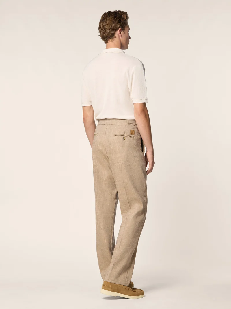 Oliver – Pants in wool and linen batavia