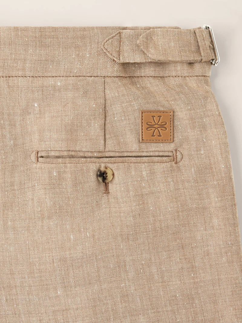 Oliver – Pants in wool and linen batavia