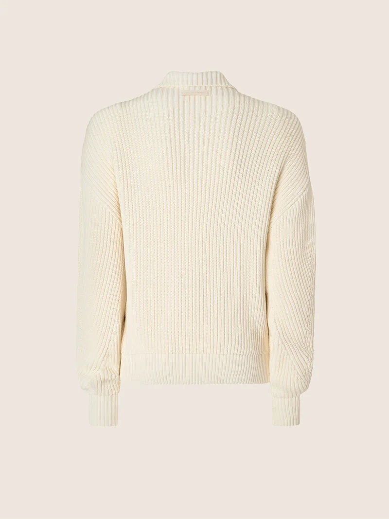 Cotton-Nylon Knit Jacket