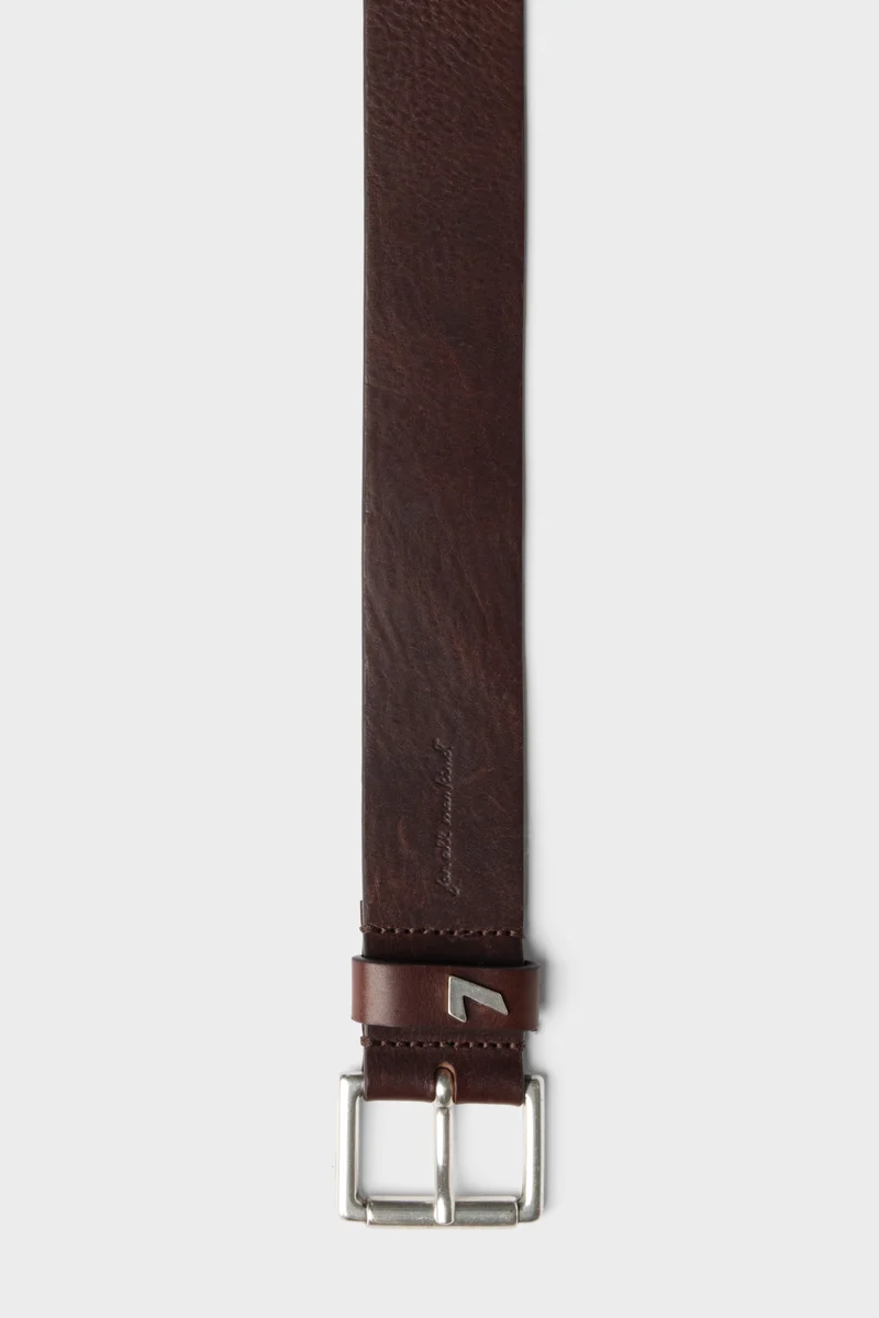 CLASSIC BELT METAL in Leather Dark Brown