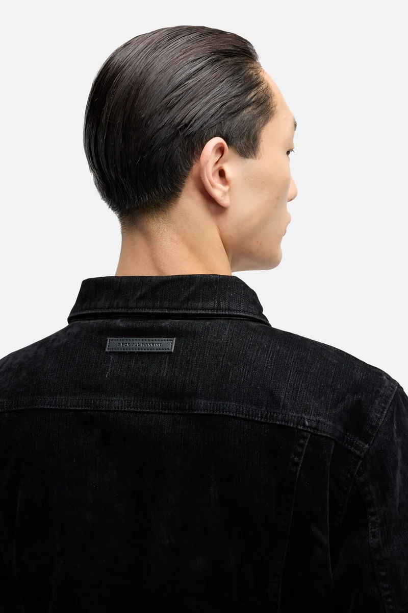Flock Denim Perfect Jacket in Lava Rocks