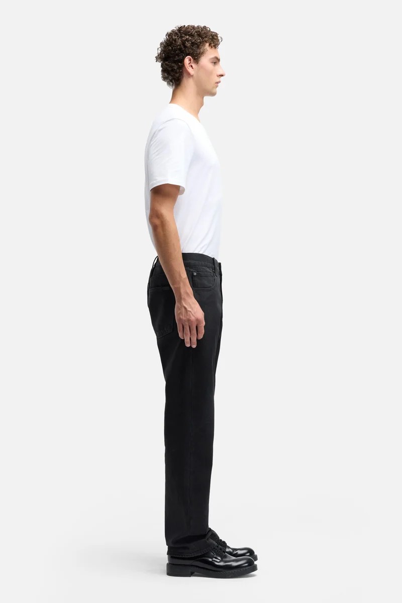 Coated Denim Modern Straight in Space Rock