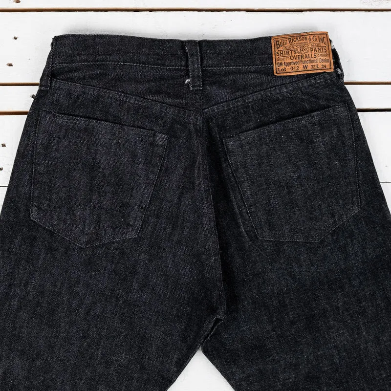 William Gibson WWII Black Denim Waist Overalls