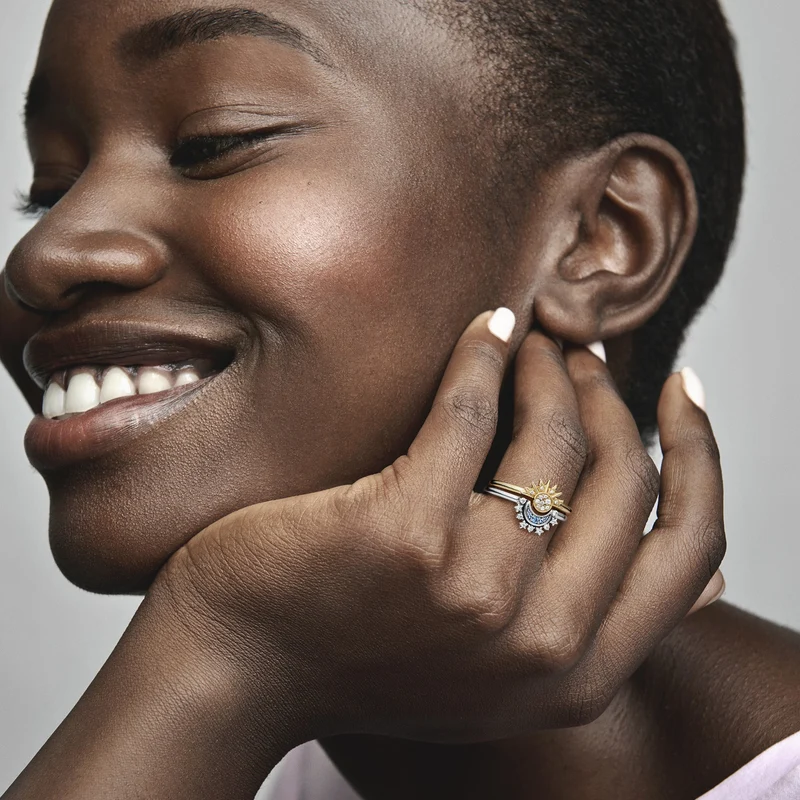 Pandora Moments damen Ring 585 Vergoldung 162674C01-58