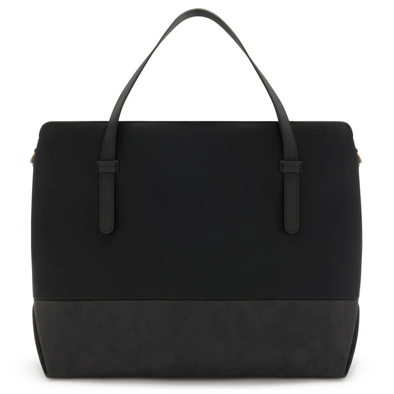 Violet Hamden Essential Bag Schwarze Schultertasche mit 13-Zoll-Laptopfach VH25034