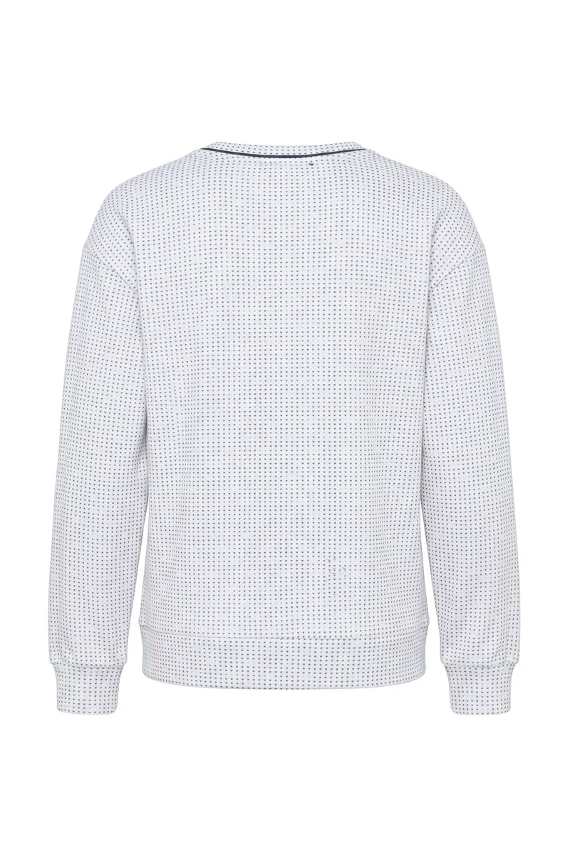 Jacquard-Shirt Damen Boxy-Schnitt