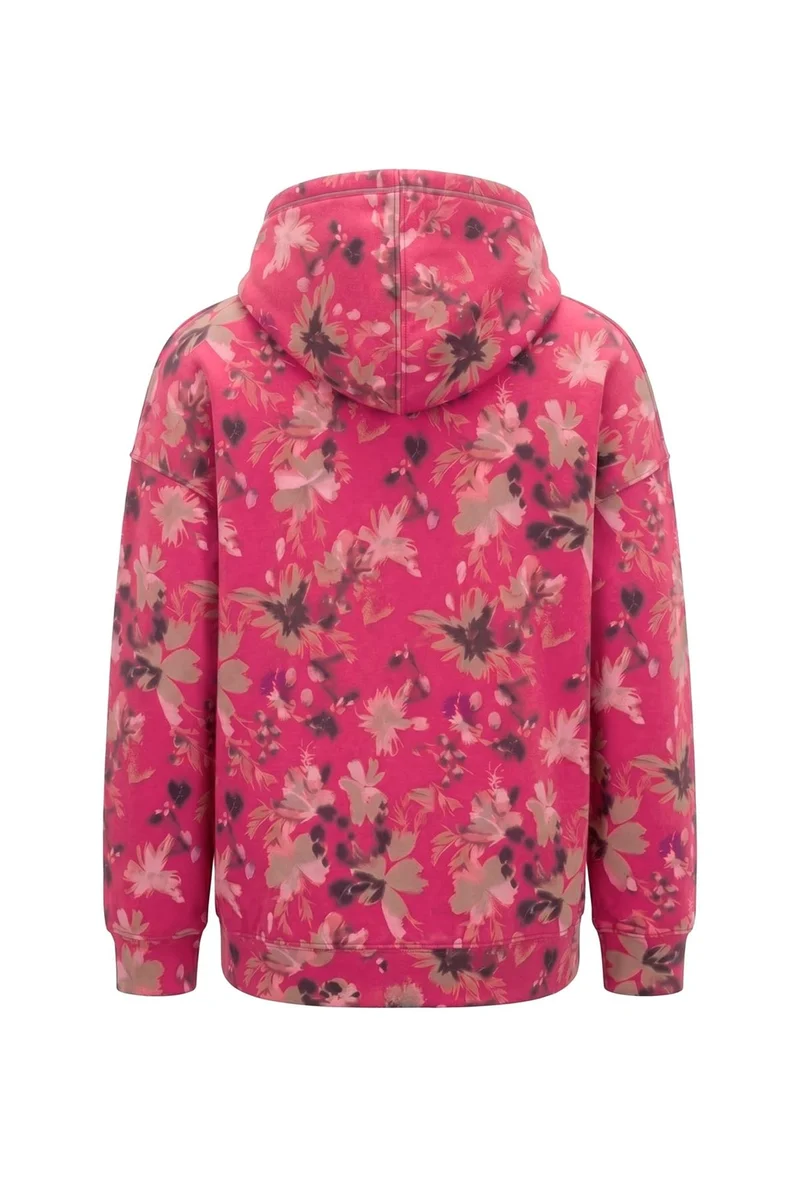 SOQUESTO Damen Hoodie floraler Print
