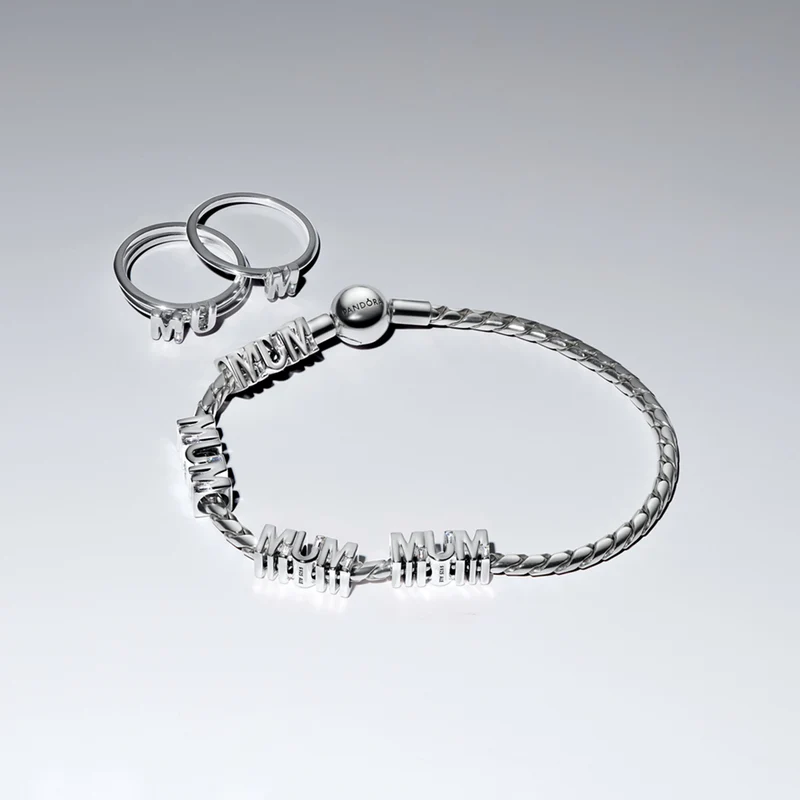 Pandora Moments MUM Buchstaben Teilbarer Ring 194458C01-52