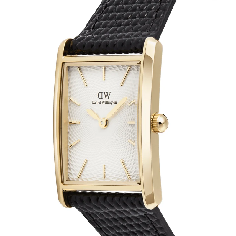 Daniel Wellington Bound Black Lizard Weiß Guilloché Unisex Uhr DW00100899