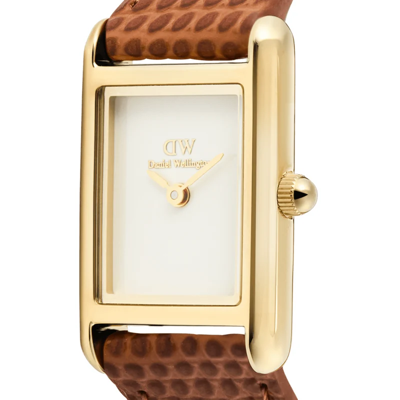 Daniel Wellington Bound Mini Hellbraun Lizard Damen Uhr DW00100905