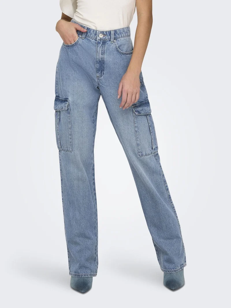 ONLY Riley Cargo Jeans Damen