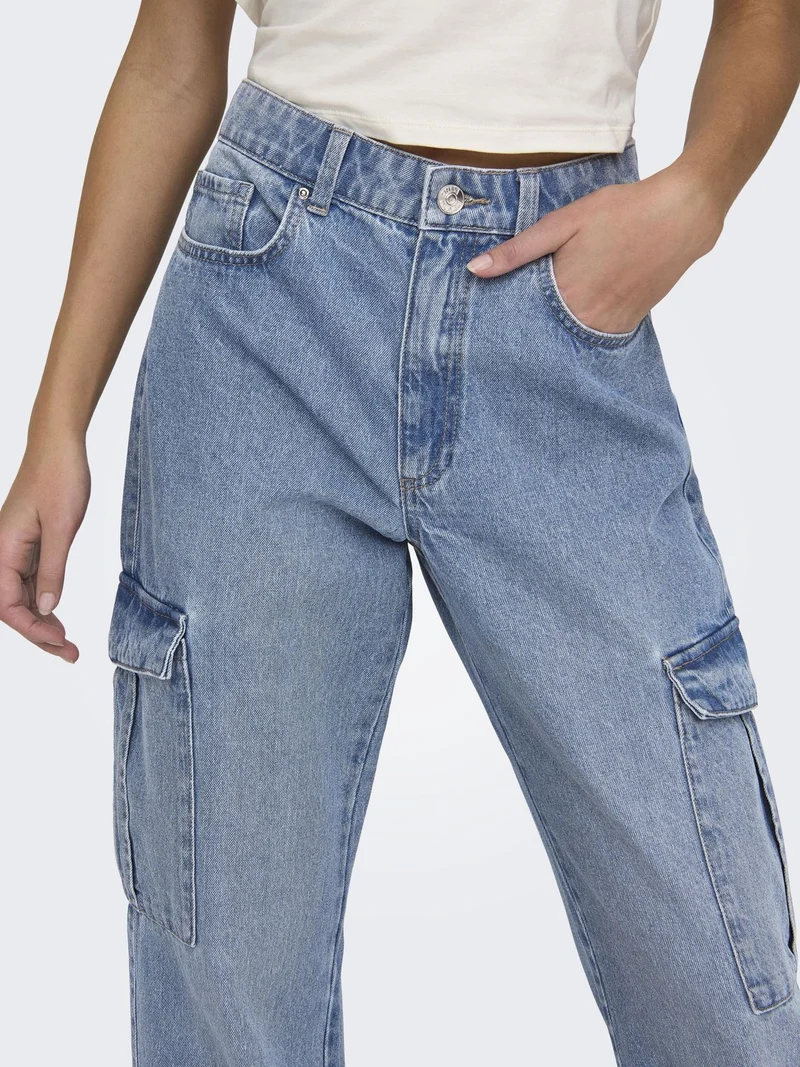 ONLY Riley Cargo Jeans Damen