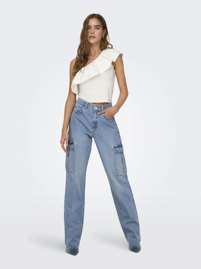 ONLY Riley Cargo Jeans Damen