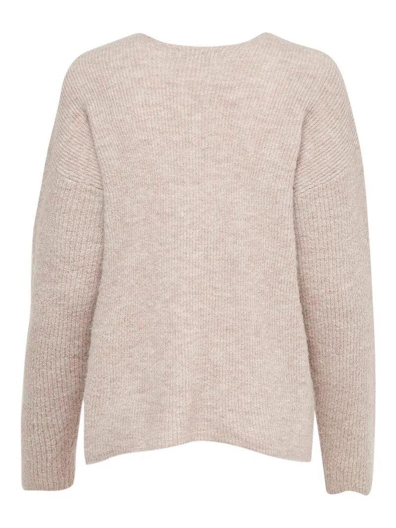 ONLY Strickpullover Damen V-Ausschnitt