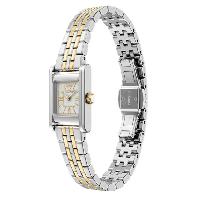 Emporio Armani Square White Dial Watch AR11763