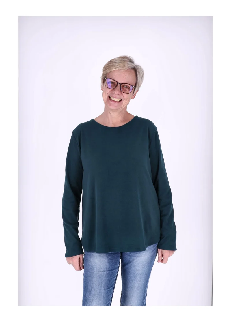 Splash of Color Damen Shirt Veloursoptik