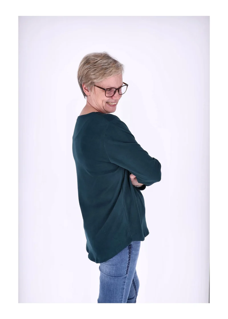 Splash of Color Damen Shirt Veloursoptik