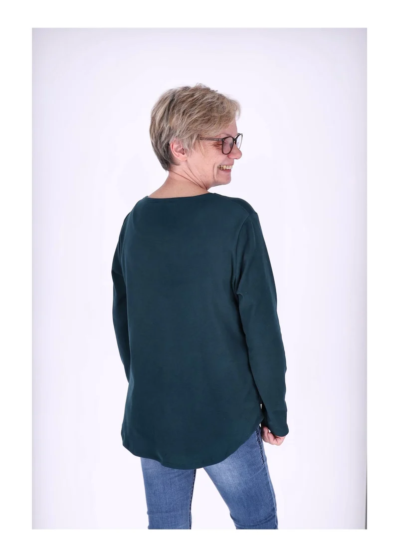 Splash of Color Damen Shirt Veloursoptik