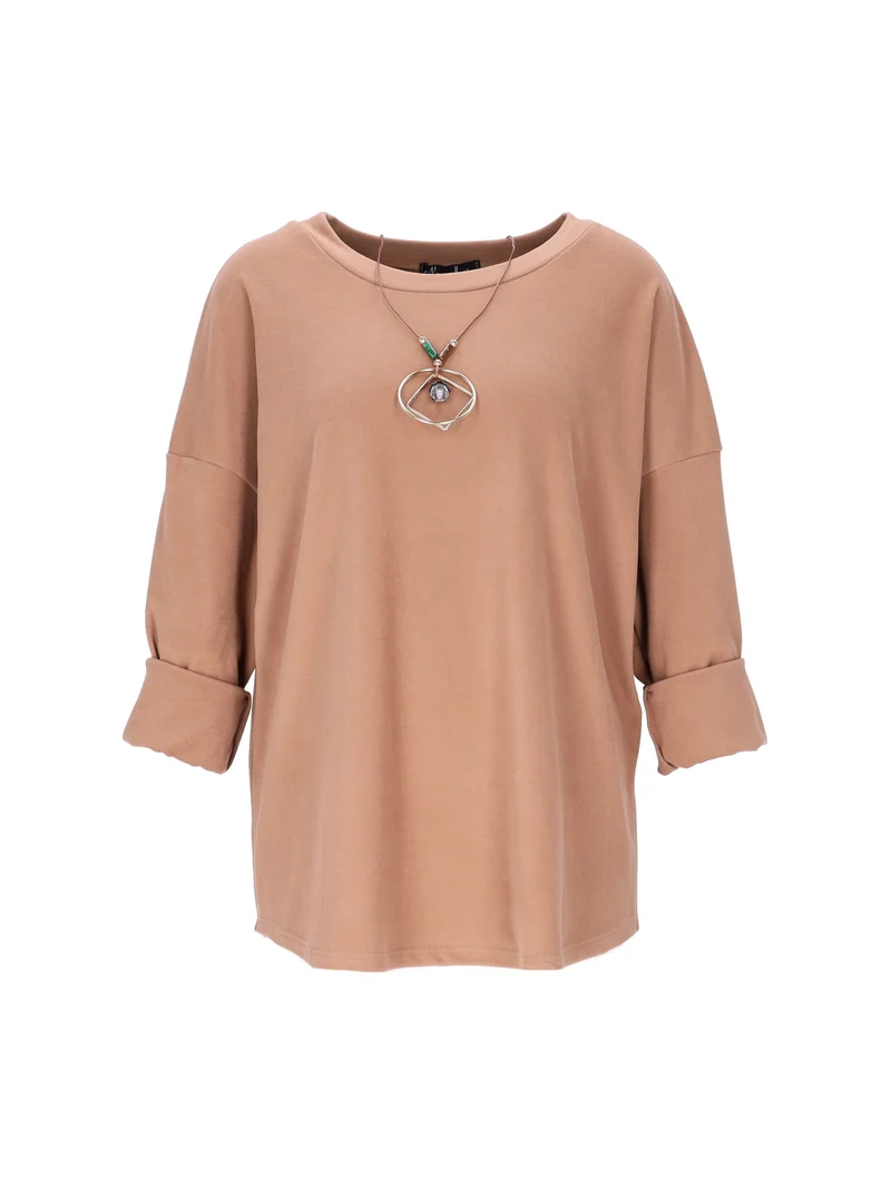 Splash of Color Damenshirt mit Kette