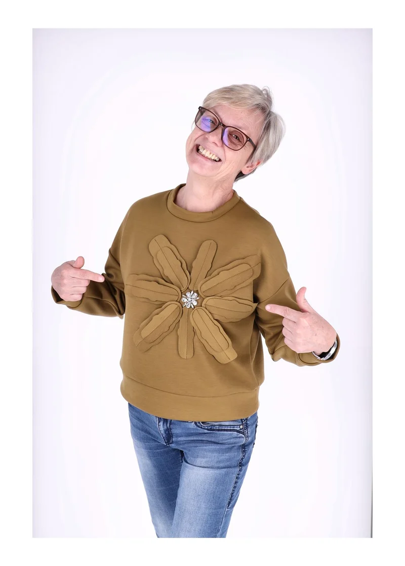 Splash of Color Damen Sweatshirt Blüte