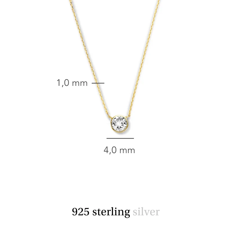 Violet Hamden Venus 925 Sterling Silberne Vergoldete Halskette mit Geburtsstein VH340010-MAY