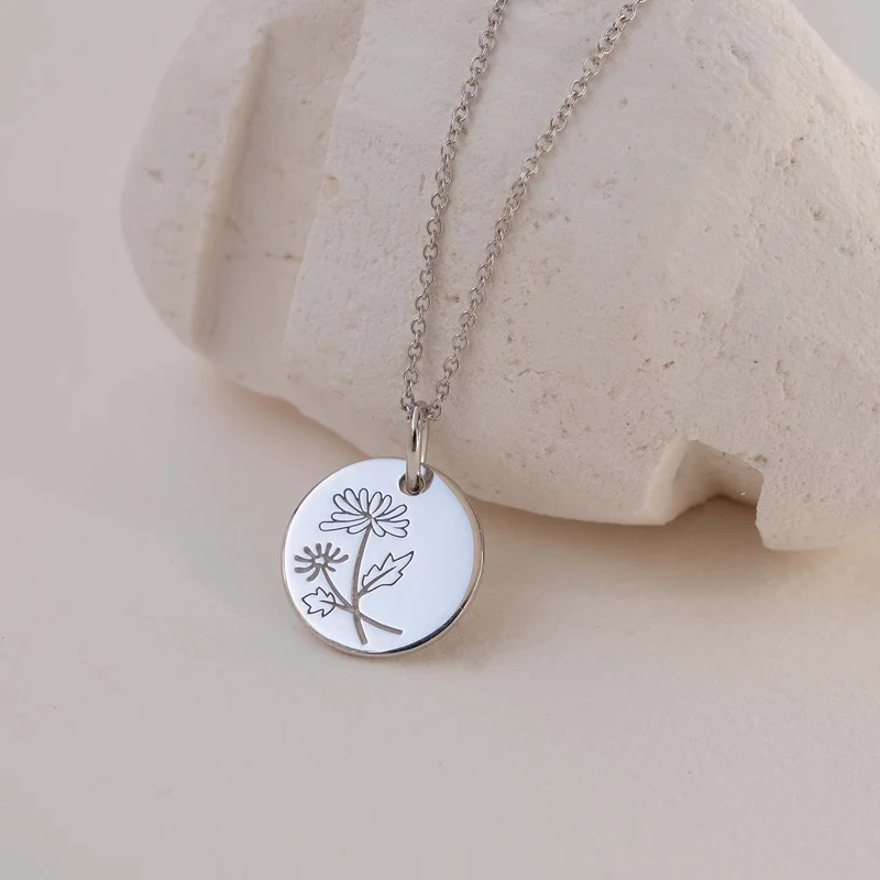 Violet Hamden Venus 925 Sterling Silberne Halskette mit Geburtsblume VH340026-MAY