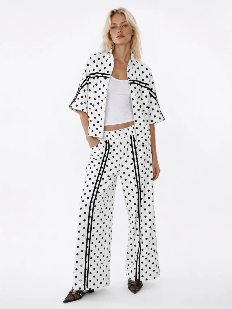 Jamie Moda Damen Sweat-Hose Punkte
