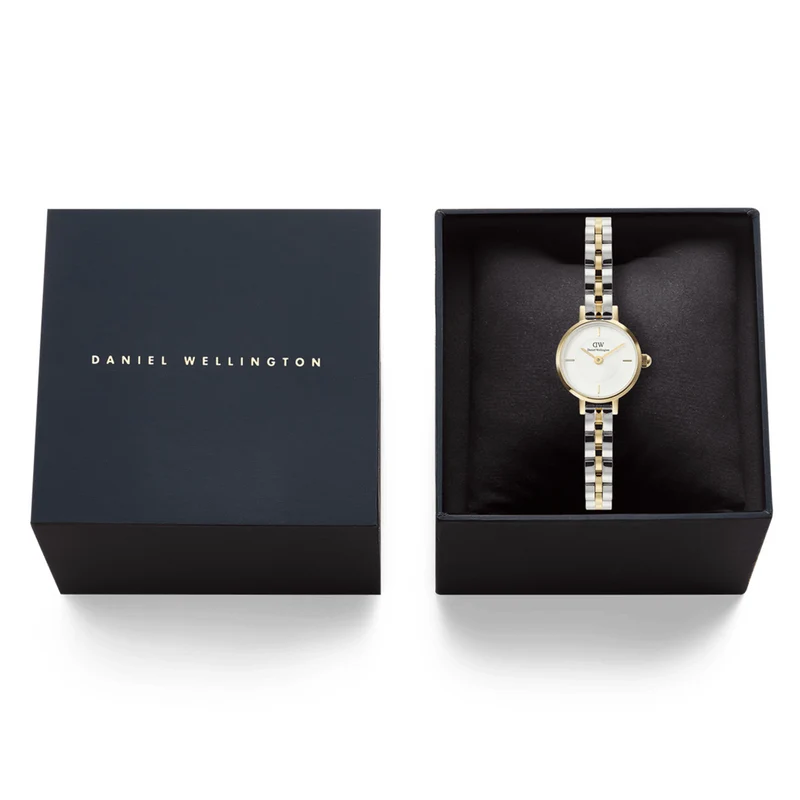 Daniel Wellington Petite Mini Arch 3-Link Bicolor Damen Uhr DW00100923