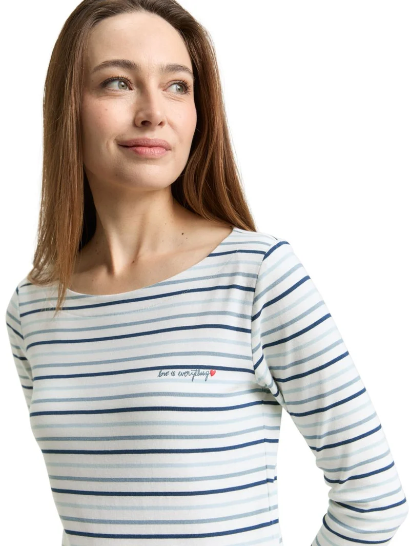 Langarmshirt mit Streifenmuster