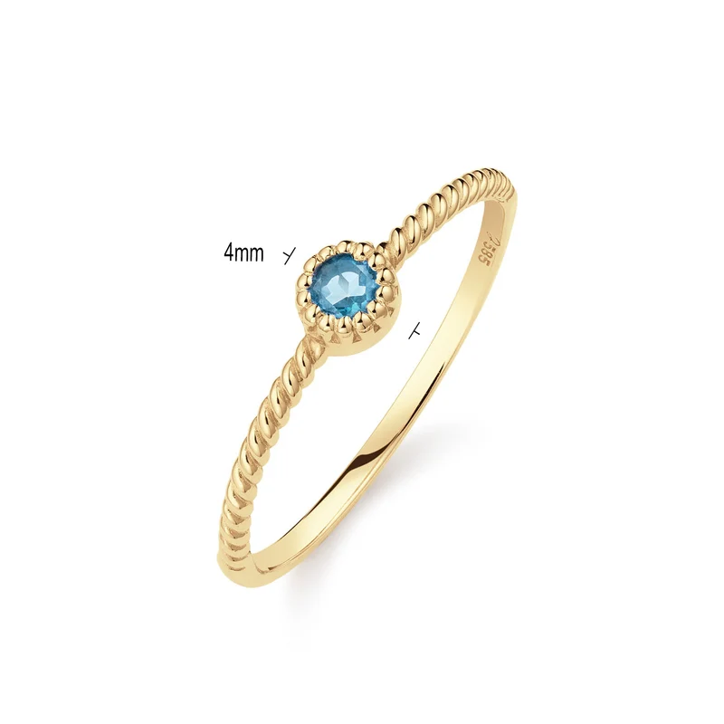 Jackie Gold Grimaldi London Ring Aus 14 Karat Gold 585 JKR25.512-52