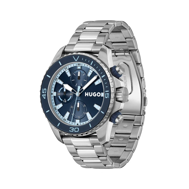 Hugo Boss #DIVE Silberne Herrenuhr HU1530429