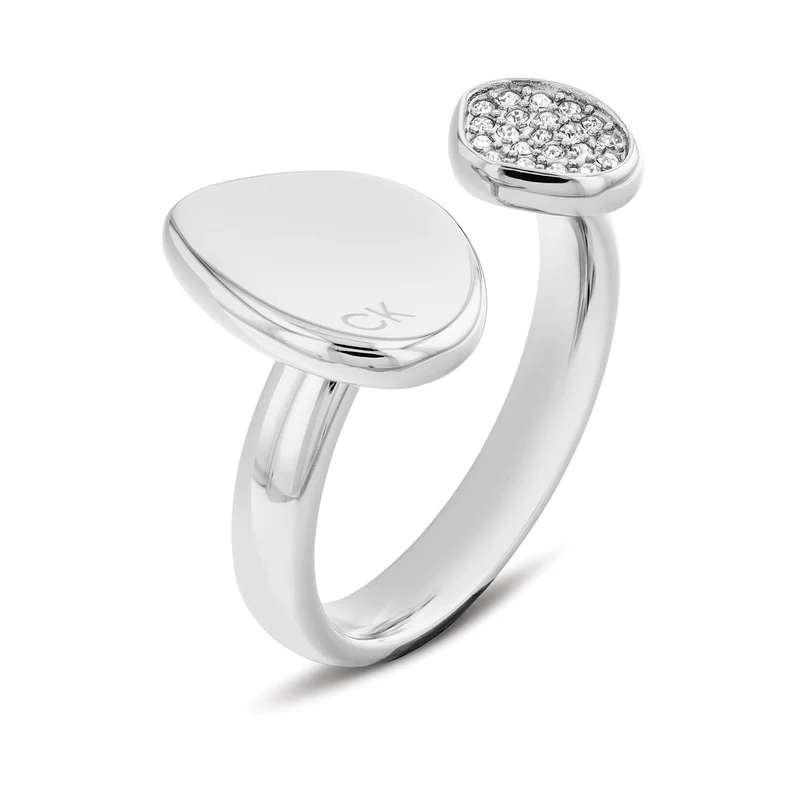 Calvin Klein Silberfarbene Ring CJ35000319-52