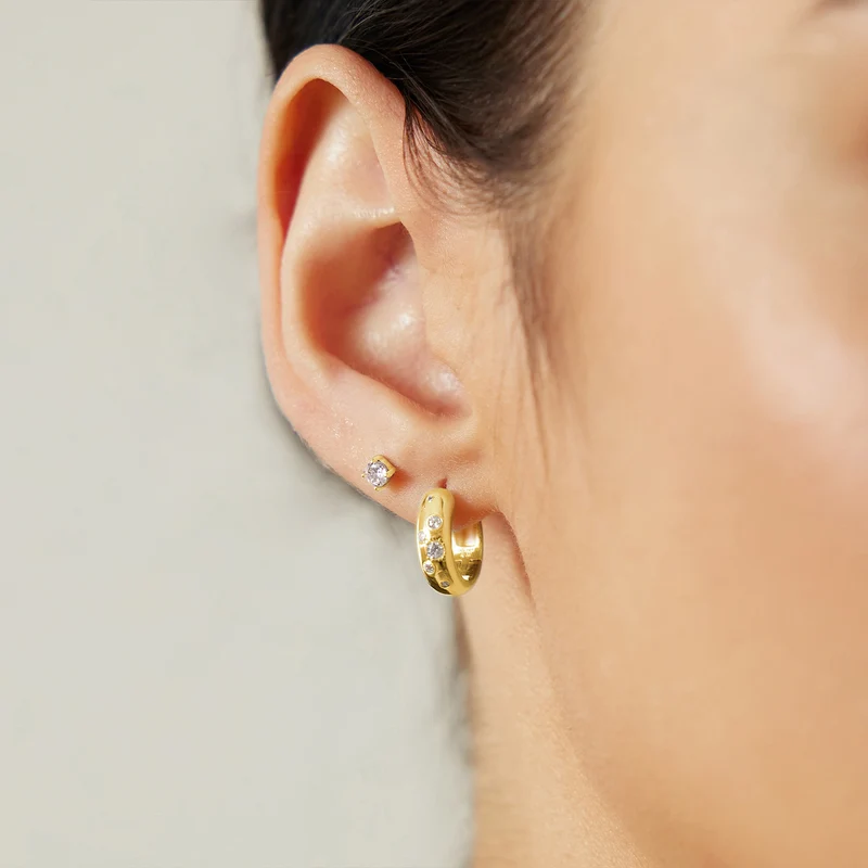 Ania Haie Miss Dainty Goldfarbene Zirkonia Ohrringe AH-E065-04G