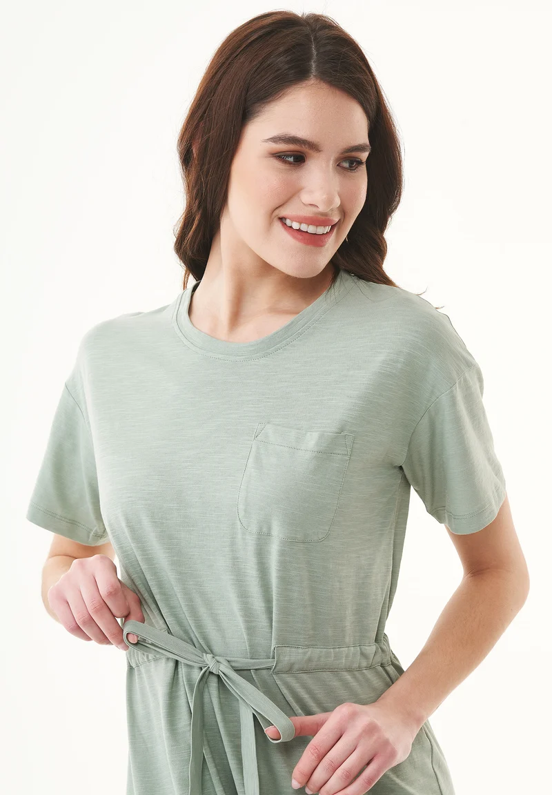 Slub-Jersey-Kleid aus Bio-Baumwolle