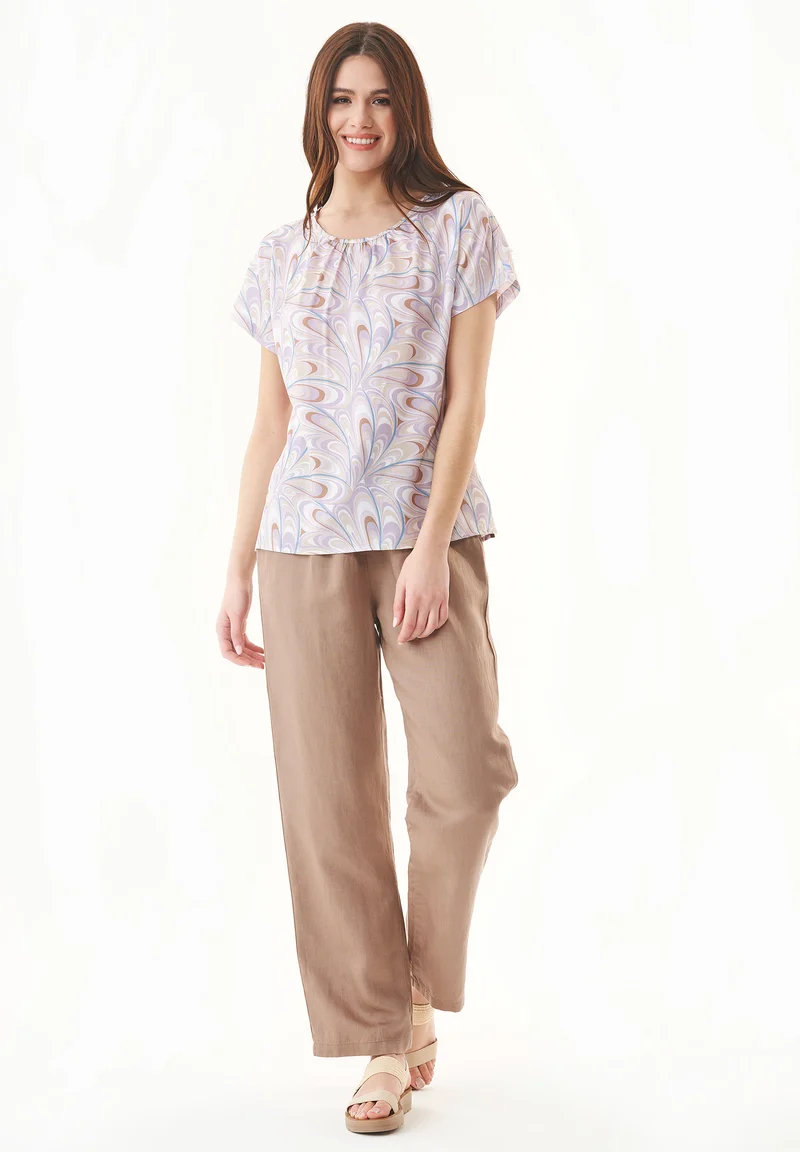 Hose aus TENCEL™ Lyocell und Leinen