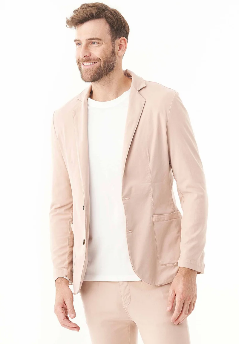Sakko aus TENCEL™ Lyocell und Bio-Baumwolle