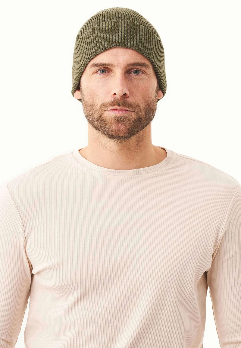 Unisex Strick-Beanie aus Bio-Baumwolle