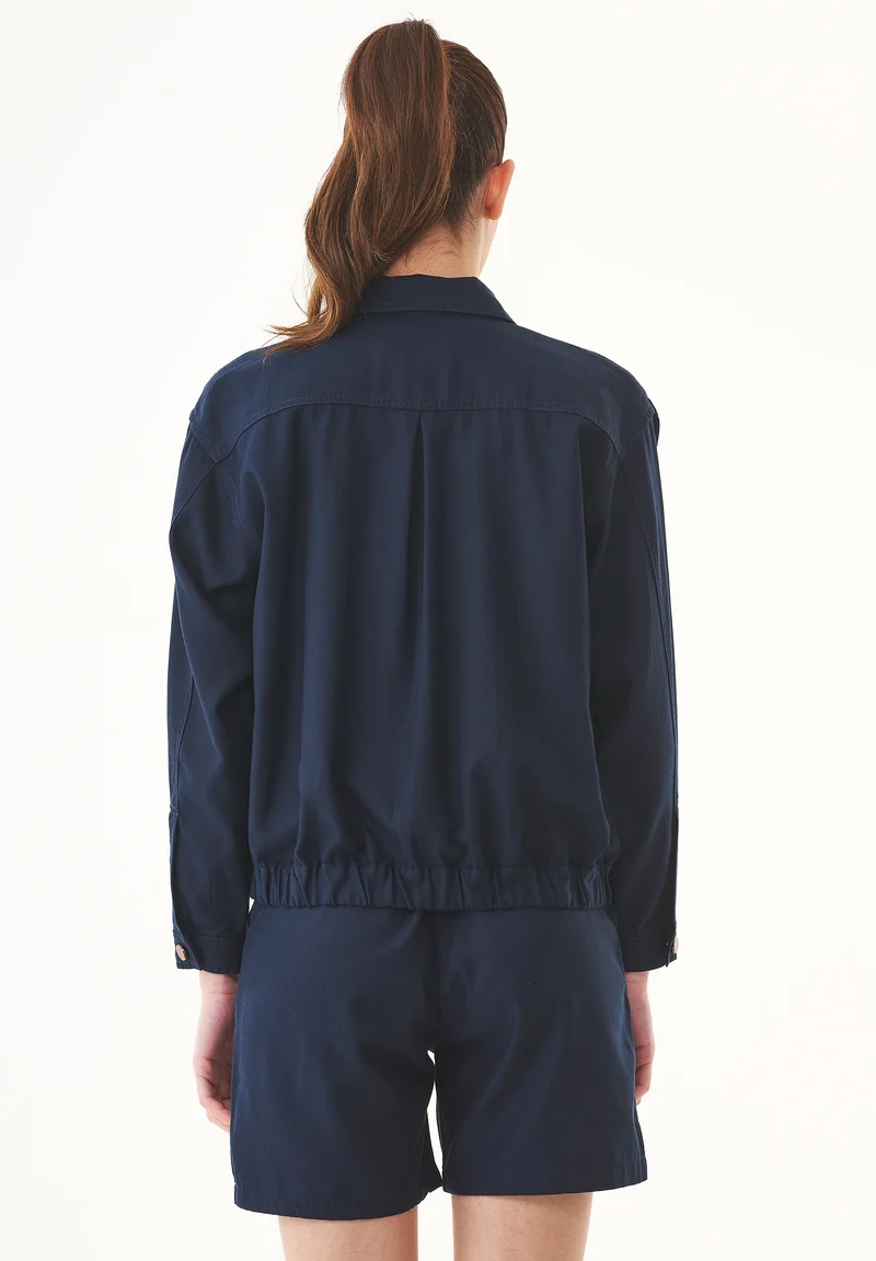 Hemdjacke aus TENCEL™ Lyocell und Bio-Baumwolle
